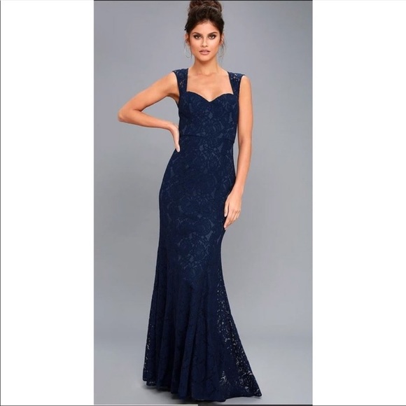 Lulus Dresses & Skirts - LULUS Rosetta Lace Maxi Mermaid Gown Dress XS